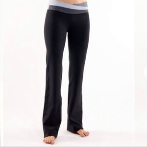 Lululemon Astro Groove leggings black blue gray 4 BoxB full length